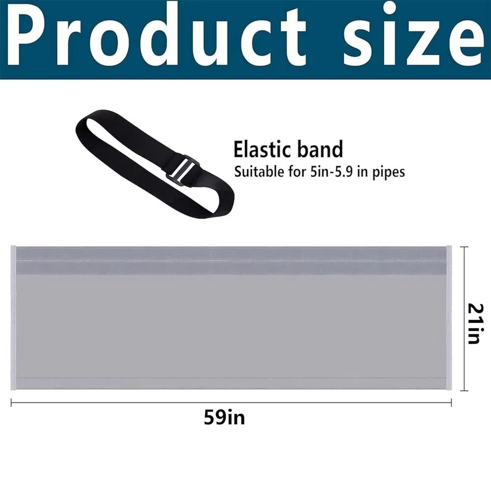 Waterproof Air Conditioner Hose Cover Insulation Dustproof AC Insulated Hose Cover Wear-resistant Universal