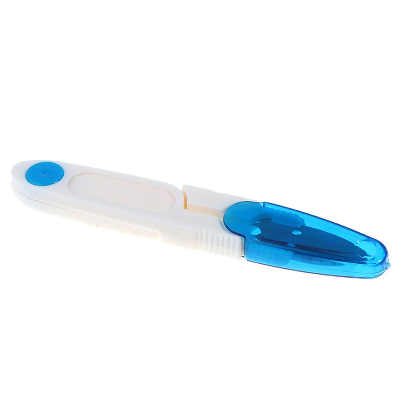 

1 шт. Пластиковая ручка швейные ножницы нитки вышивка крестиком ножницы синий