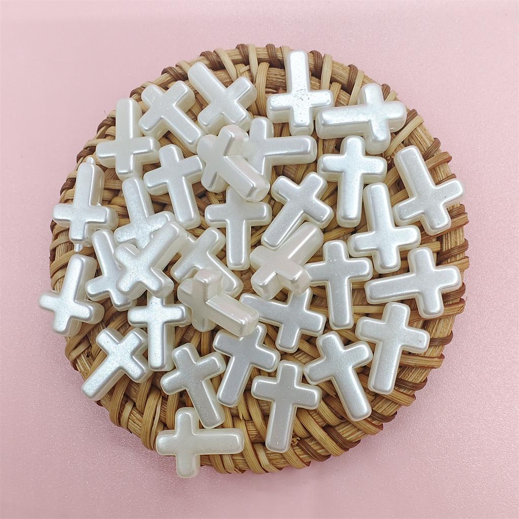 ABS-Imitationsperlen in Weiß, Perlen in Schmetterlings- und Blumenform, für die Herstellung von Schmuckzubehör, Halsketten, Armbänder, Anhänger, DIY