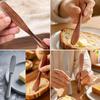 Phoebe Wood Butter Spreader Japanese Style Flat Thin Blade for Jam Cheese Toast Smooth Polished Handle Kitchen Gift Rustic 1