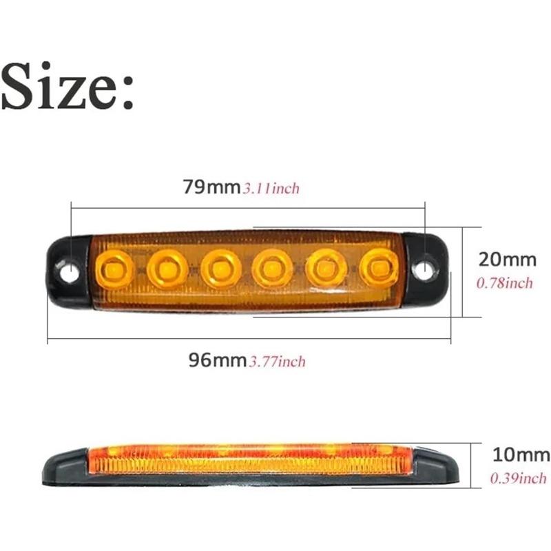 LED Trailer Clearance Marker Lights Waterproof Sealed Caravan Lamp Truck Side Indicator High-brightness Durable Long-lasting