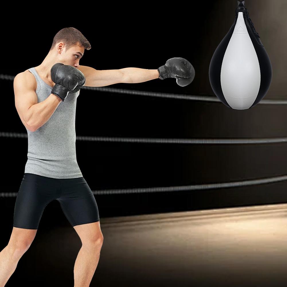 Boxing Speed Ball Hanging Punching Bag PU Leather Boxing Reflex Ball Stress Relief Boxing Striking Bag for Kids Adults