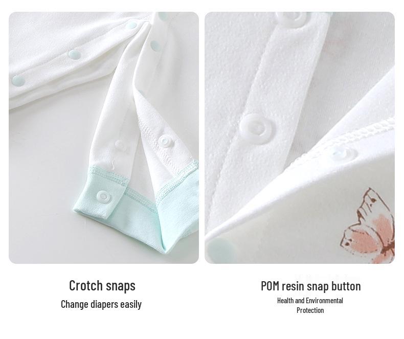 Tagless Pure Cotton Baby Bodysuit Jumpsuit for Newborns - All Seasons