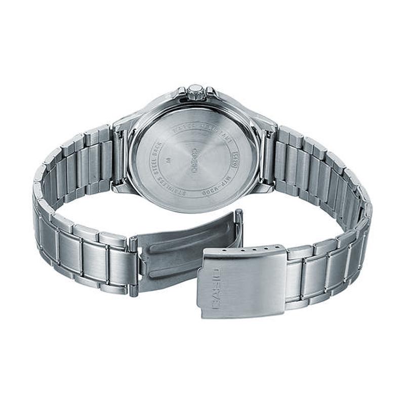 Casio STANDARD series waterproof quartz movement stainless steel strap Japanese and Korean watch men's watch silver dial MTP-V300D-7A