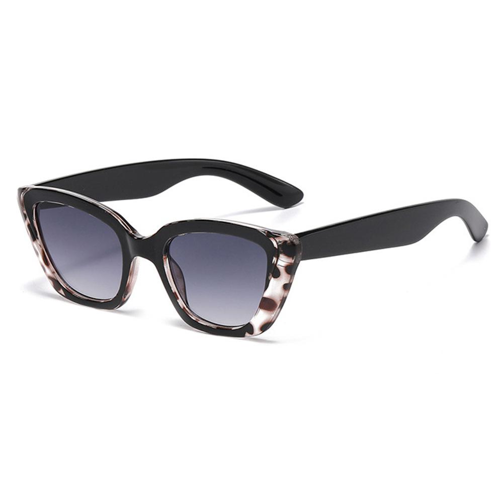 New Luxury Retro Leopard Print Gradient Mirror Framecat Eye Women Sunglasses  Brand Design Trend Casual Men Sun Glasses Uv400