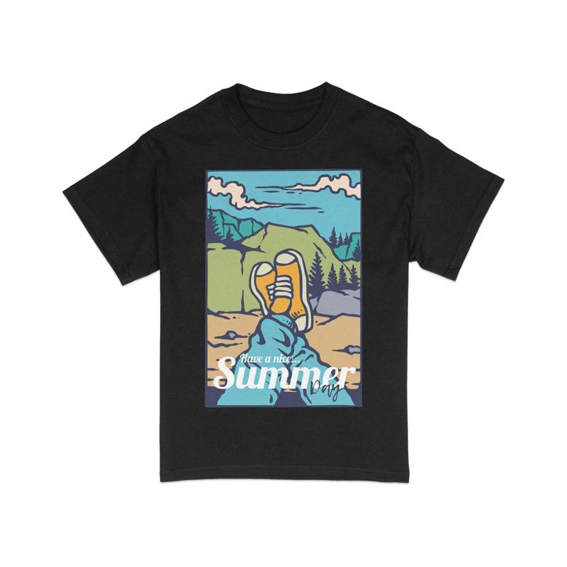 T-shirt Estiva Avventura Campeggio Natura Escursionismo Cima Montagna Abbigliamento Esploratore Outdoor