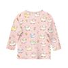 Kids Animal Print Crew Neck Three Quarter Sleeve Casual T Shirt Soft Fabric Lightweight Breathable Comfortable Fit