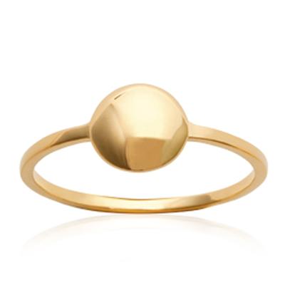 Gold Plated Ring 'Cleopatra' Golden - 7 Mm