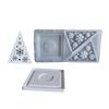 3D Candlestick Silicone Mold Pyramid Shaped Candle Base Mold Gypsum Candle Holder Epoxy Mould Home Decorations Mould