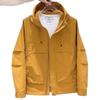 Men'S Spring Hooded Jacket New Fashion Trend Versatile Casual Youth Solid Color Ruffian Handsome Tooling Jacket