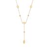 Französisch-stilvolles minimalistisches weißes Diamant-Schweinenasen-Titanstahl-Damen-Exquisites, einfaches, vielseitiges, hochwertiges Halsketten-Ketten-Set