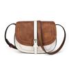 Hot-selling Hong Kong Style Retro Saddle Bag Women's Shoulder Messenger Bag European and American Versatile Women's Semi-round Bag Women