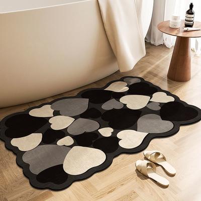 Bathroom Floor Mat, Bathroom Diatomaceous Earth Absorbent Foot Mat, Bathroom Anti Slip Carpet