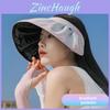 Polyester Sun Hat With Large Brim And Adjustable Fit For Summer Beach And Outdoor Use