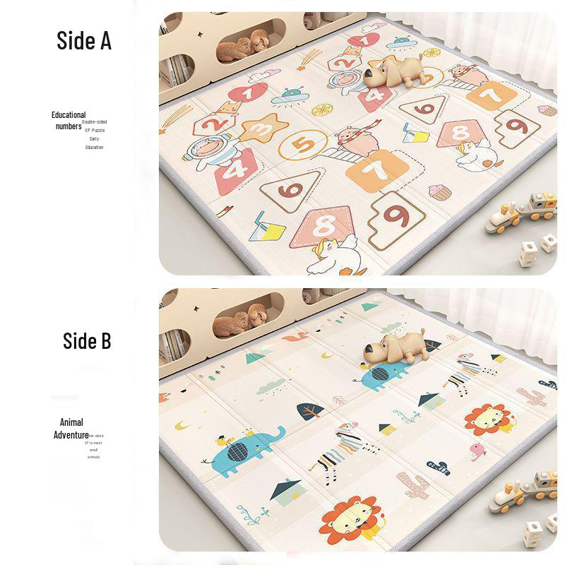 Dicke Faltbare Schaumstoff Krabbelmatte für Babys und Kinder - Geruchlos, Steckbar, Ideal für Wohnzimmer und Schlafzimmer
