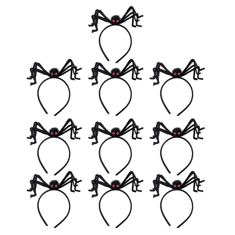 Pack of 10 Creative Halloween Party Headwears Comfortable and Durable Party Headbands for Halloween Festivities