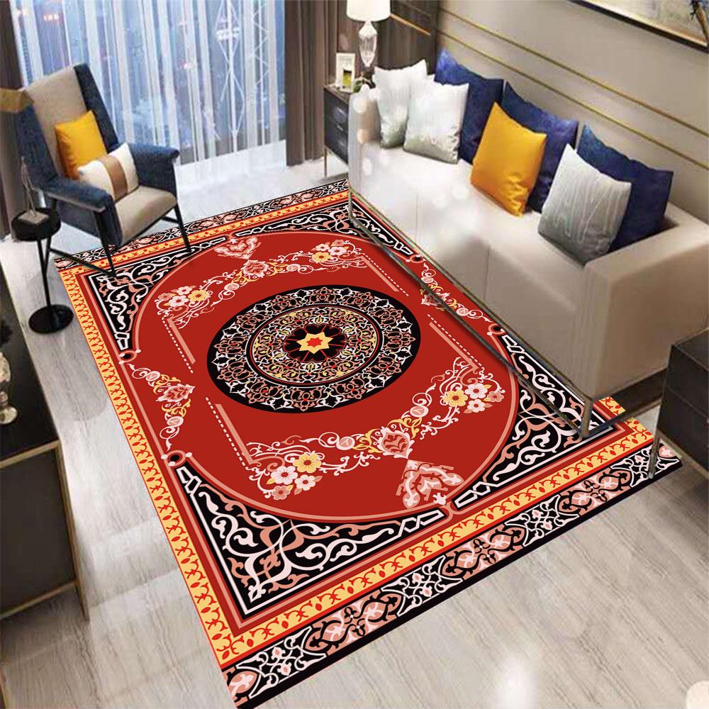 Retro Evropa Bohémský Perský Styl Koberec Obývací Pokoj Pohovka Ložnice Noční Stolek Kuchyň Vstupní Dveře Rohožka Protiskluzový Jemný Dekor Koberec
