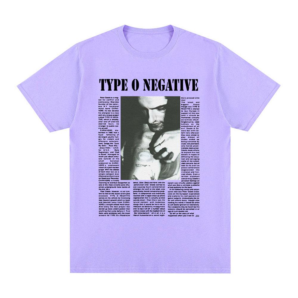 Type O Negative T Shirt Unisex Women Clothing Gothic Metal Rock Band Tshirts 100 Cotton Casual Short Sleeve Tee Shirt Oversized