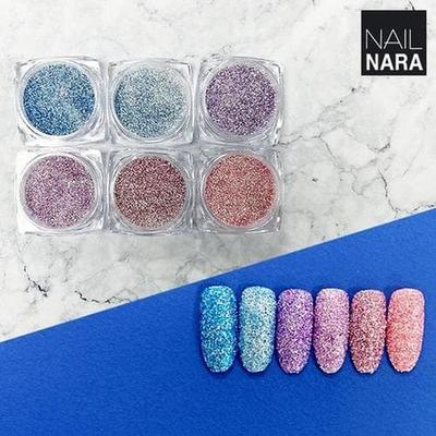 Metaliczny Glam Brokatowy Zestaw 6 sztuk_Jasny (S5654169)