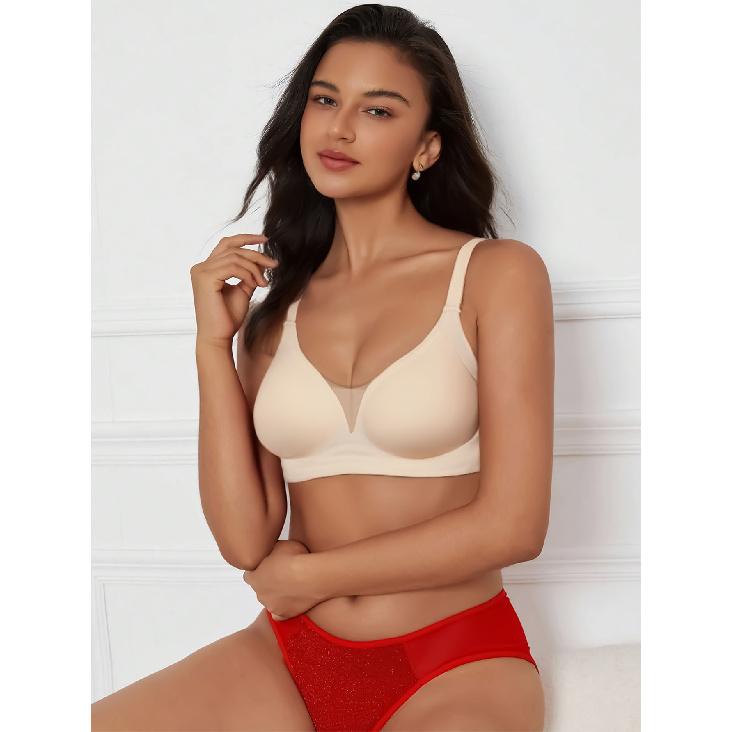 Seamless Backless One-piece Bra with Back Clasp, No Underwire, for Women