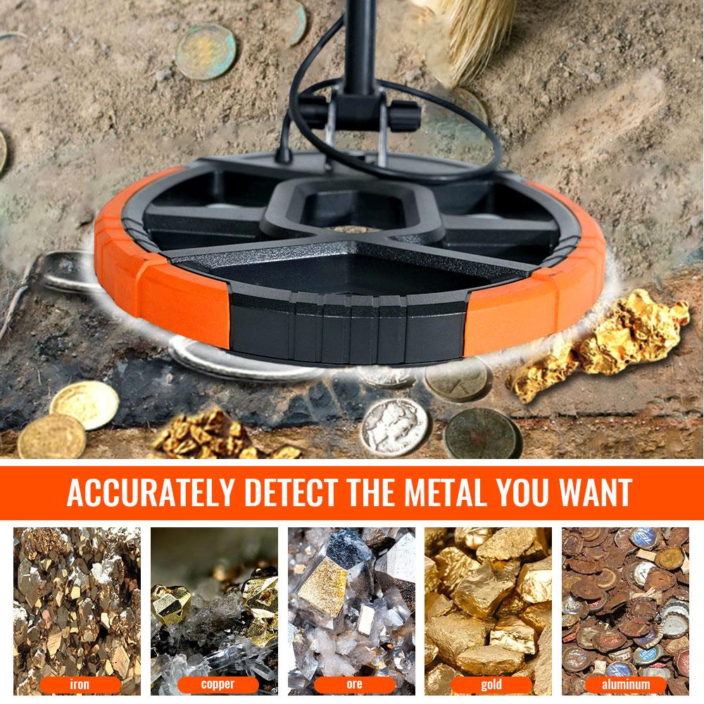 MD4050 Professional Metal Detector Underground Depth Scanner with LCD Display Waterproof Coil Gold Treasure Hunter High Accuracy