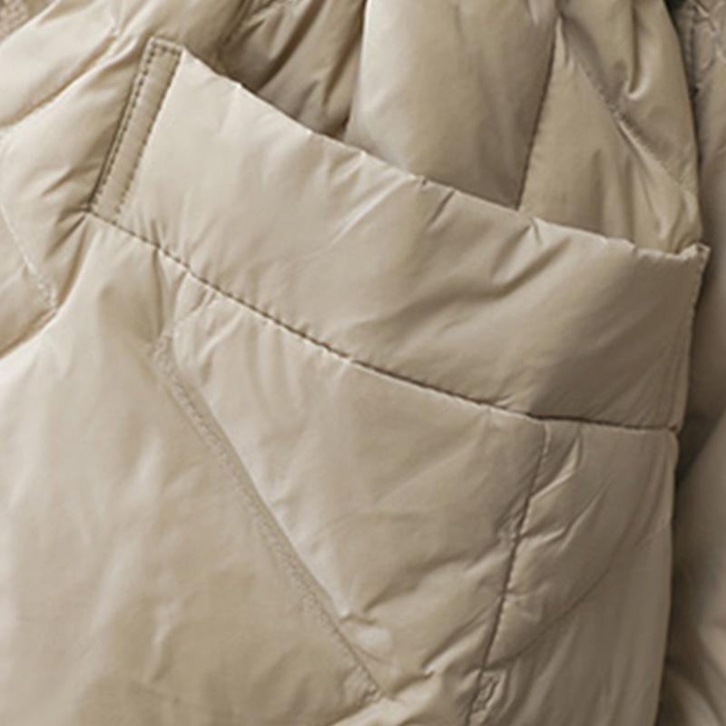 White duck down autumn and winter thin down jacket women's new light and versatile diamond grid short casual and light jacket