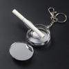 Creative Ashtray with Lid Mini Portable Ashtray Keychain Stainless Steel Outdoor Travel Men's Fashion Smoking Accessories