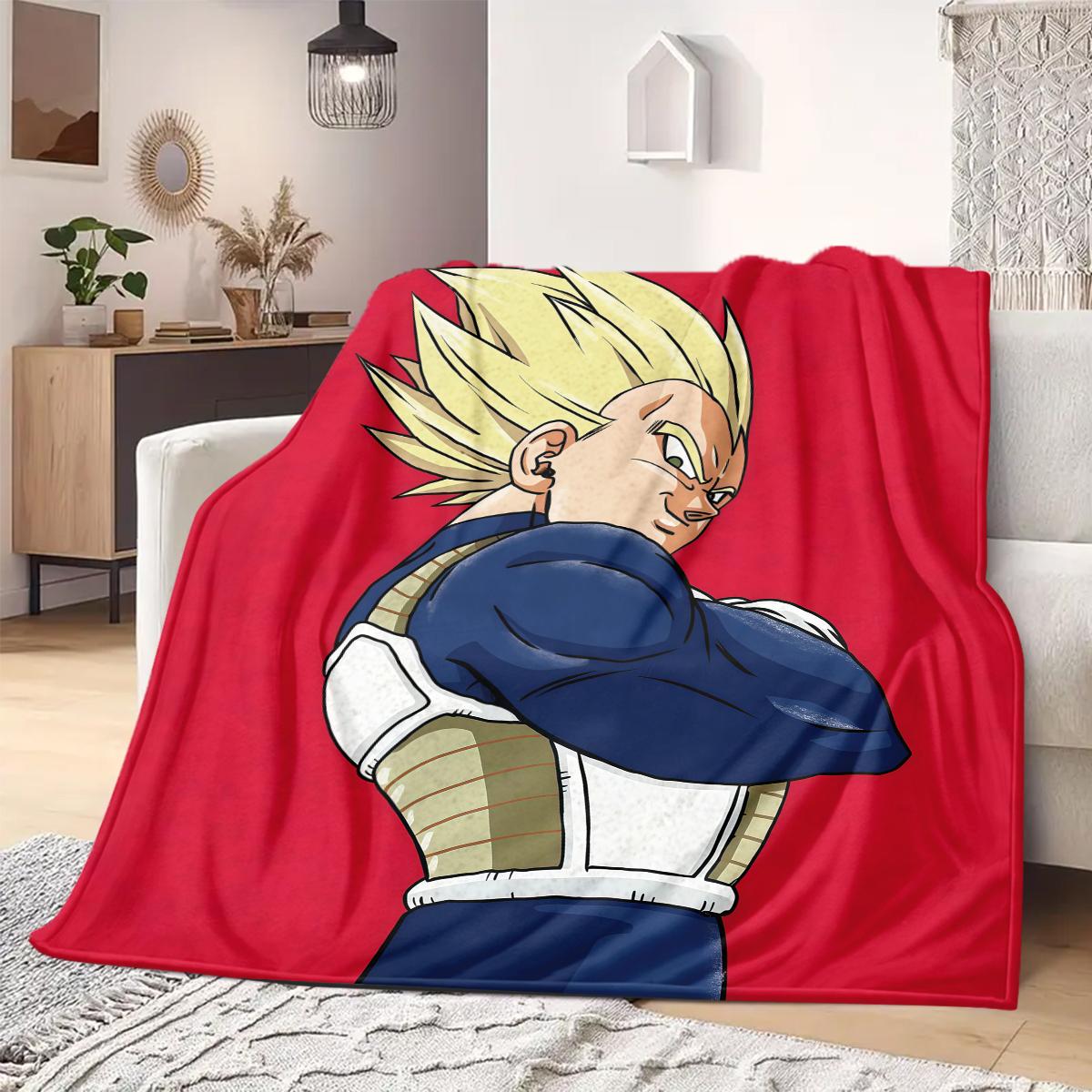 

Vegeta Print Blanket Warm Comfortable Flannel Blanket Suitable for Bedrooms,Sofas, Beds,Chairs,Travel 147 75x90cm