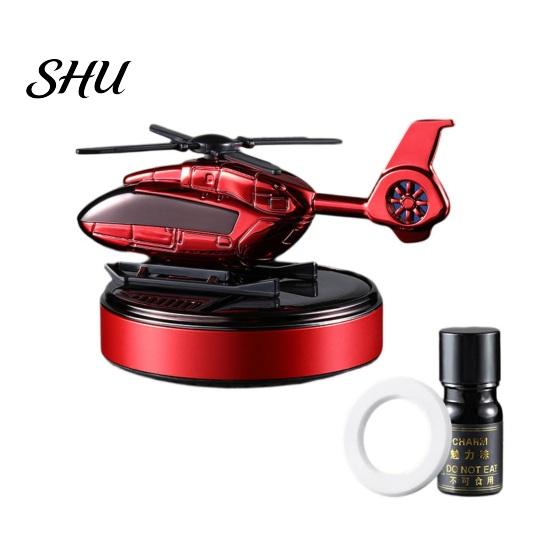 Car Perfume 1 Set Air Freshener Solar Rotating Solid Aromatherapy Helicopter Shape Fragrance Diffuser Ornament Automotive Decoration