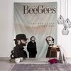 Bee Gees Band Appeso Arazzo Boemo Appeso Tarocchi Tappeti da Parete Hippie Appeso a Parete per Dormitorio Decorazioni per la Casa