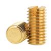 H59 Brass Flat Head Slotted Grub Screw (M2-M5)