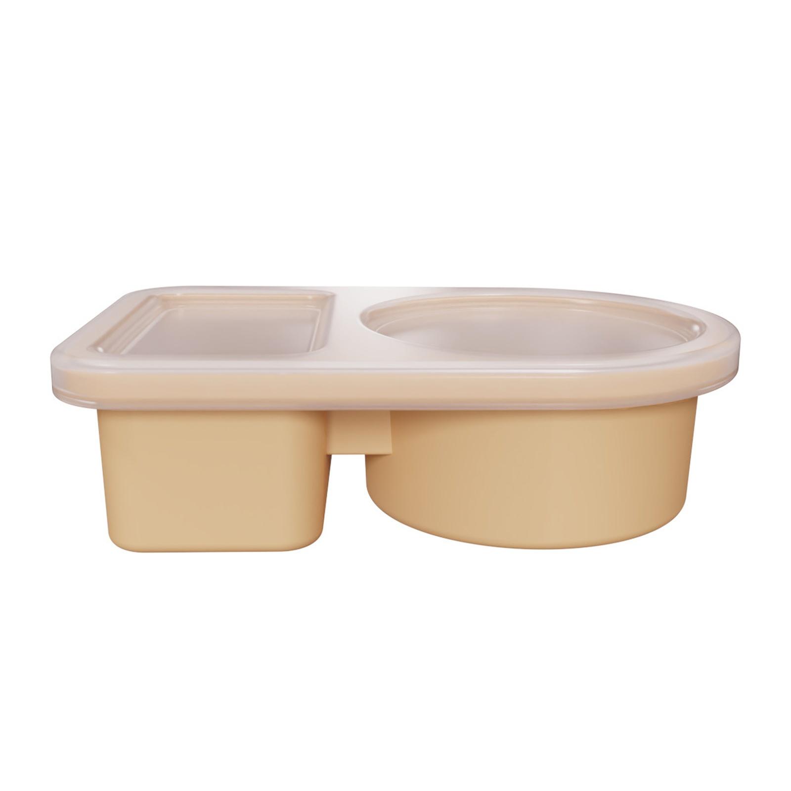 

Silicone Sauce Container with Lid Sauce Tray Silicone Seasoning Box Snack Dip Container for Kitchen Use Durable Leak Proof Design one size хаки