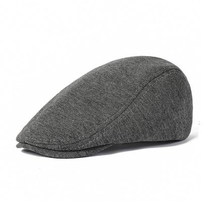 Bai Xiaoyuan Unisex jednobarevná vlněná čepice Newsboy - Podzimní baret