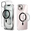 For iPhone 14 Case Compatible with MagSafe Anti Scratch Clear TPU PC Phone Back Cover