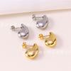Stainless Steel Water Drop Earrings, High-end Temperament, Versatile Stud Earrings, Niche Ins Style, Fashion Trend Earrings