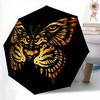 1pc Tiger Face Print Automatic Opening/closing Umbrella with Auto Open/Close, Windproof, Foldable Sunshade Yy250811175