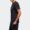 T Shirts Men's Black Crew Neck Moderate Straight Fit GJ5112