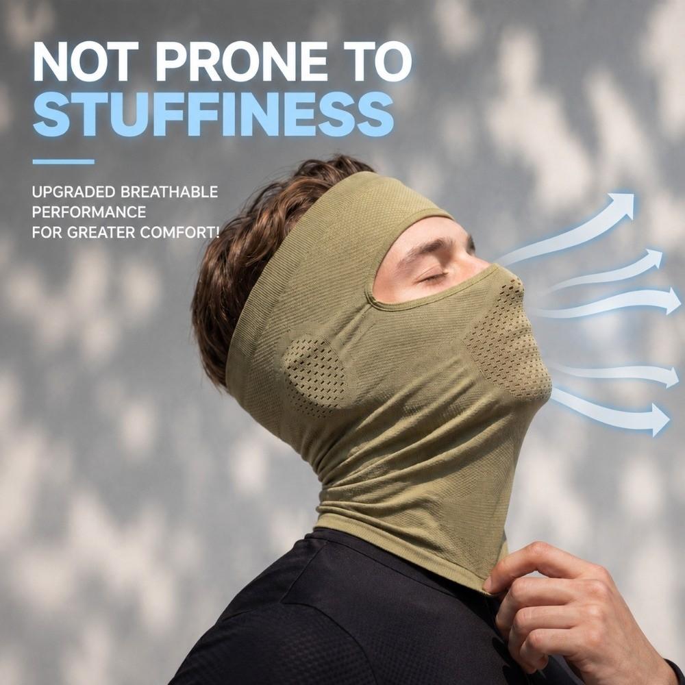 Breathable Cycling Head Cover Open-Top Helmet Liner Stretchy Balaclava Face Mask Outdoor Sports