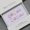 Kids' Handmade Wearable Nail Art Stickers - Cute Cartoon Bow Knot Removable Fake Nail Tips