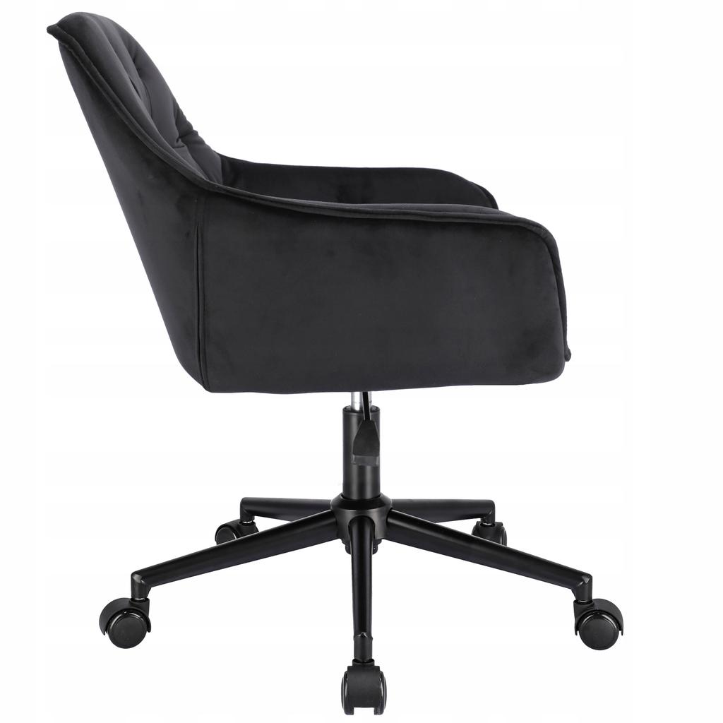 LARGO black armchair on a black foot