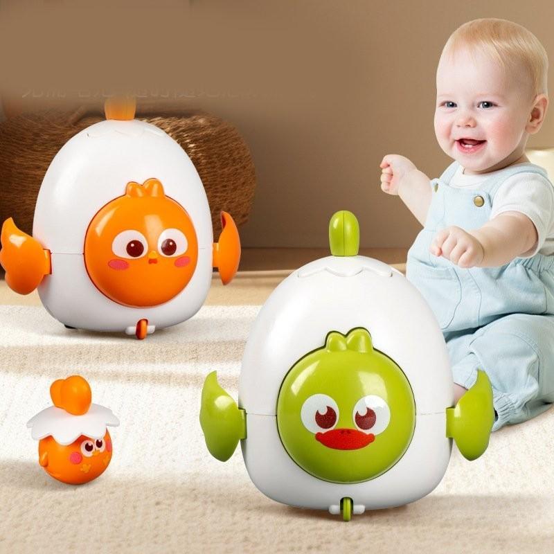 Colorful Cartoon Pet Egg Spring Loaded Toy Car For Kids Interactive Fun Experience
