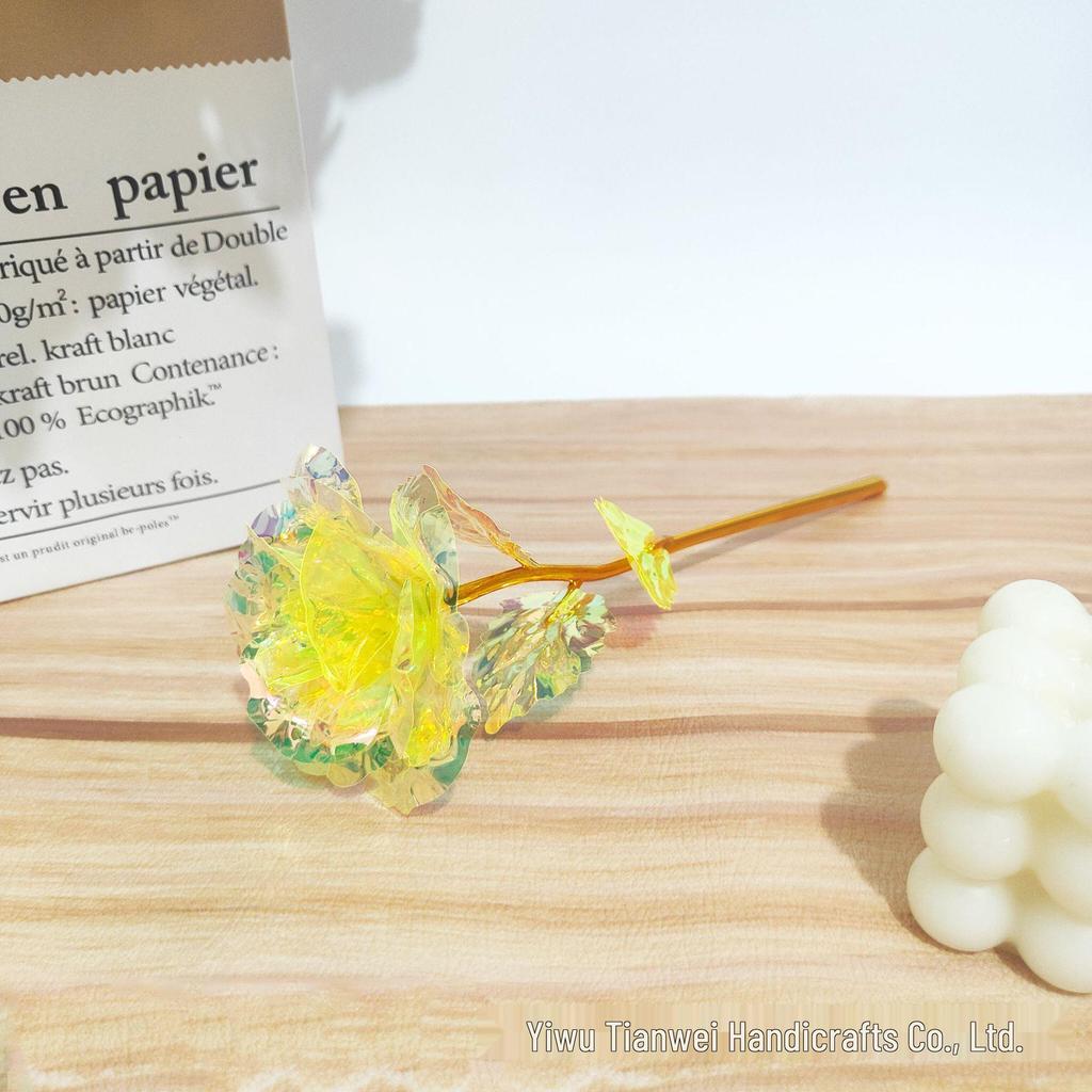 Multicolor Gold Foil Rose - Romantic Gift for Mother's Day, Valentine's Day, Women's Day