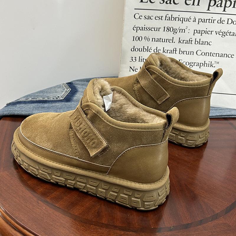 Men s Boots Casual Sports Men s Shoes Large Fleece Warm Snow Boots 39