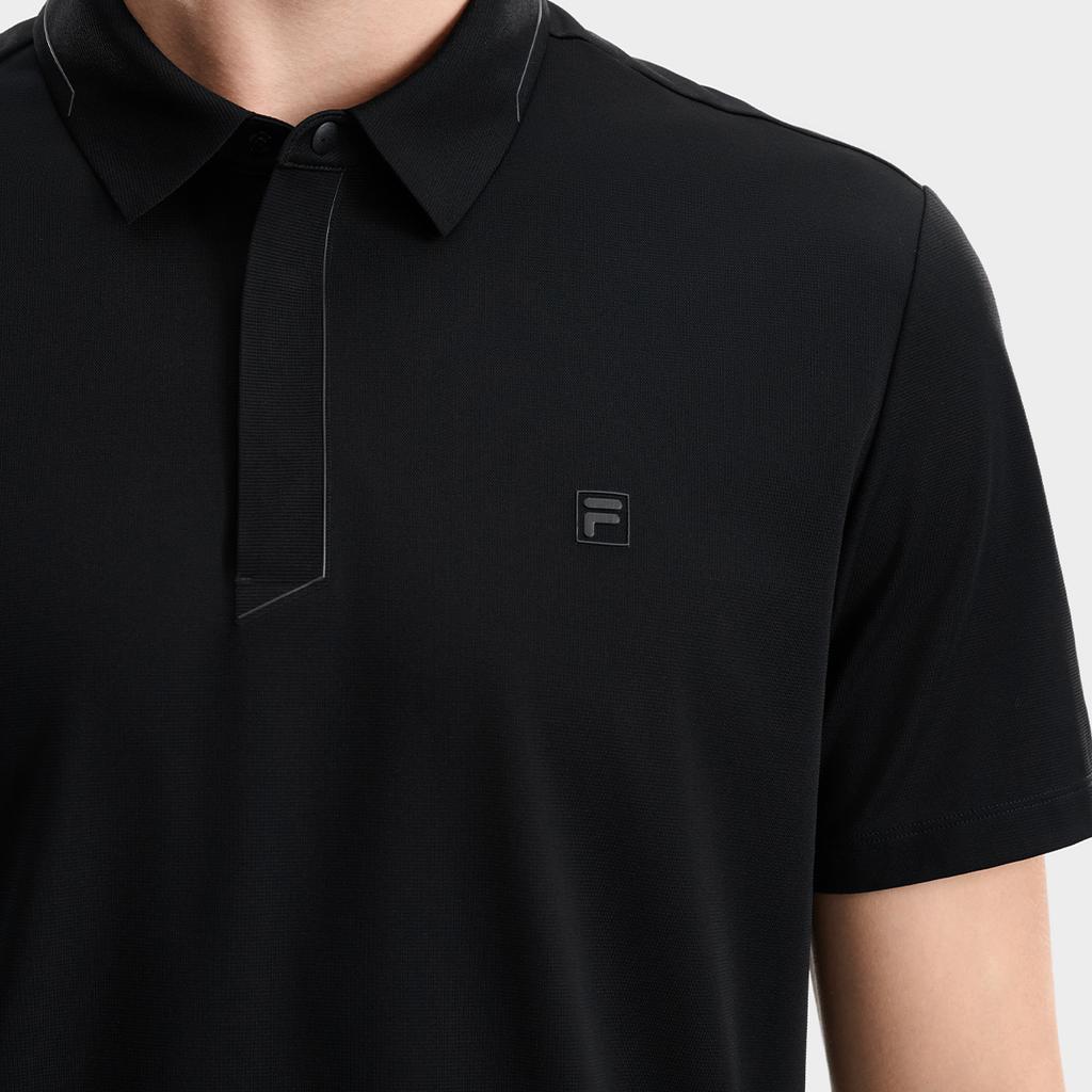 Fila F.C. Cool Touch Moisture Wicking Texture Polo Shirt Men Tops F11M631107FBK