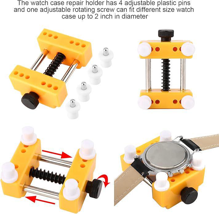 Professional Watch Repair Kit: Adjustable Case Opener & Precision Disassembly Tools for Battery Replacement