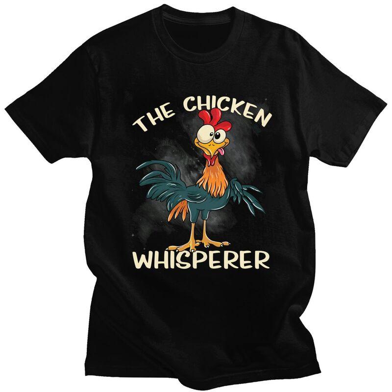 The Chicken Whisperer T Shirt Unisex Funny Farmer Joke Quotes Tshirts Streetwear Graphic Tee Tops Loose Oversized Clothes