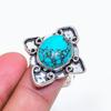 Natural Santa Rosa Turquoise 925 Sterling Silver Jewelry Ring Size 8 ZS-1030