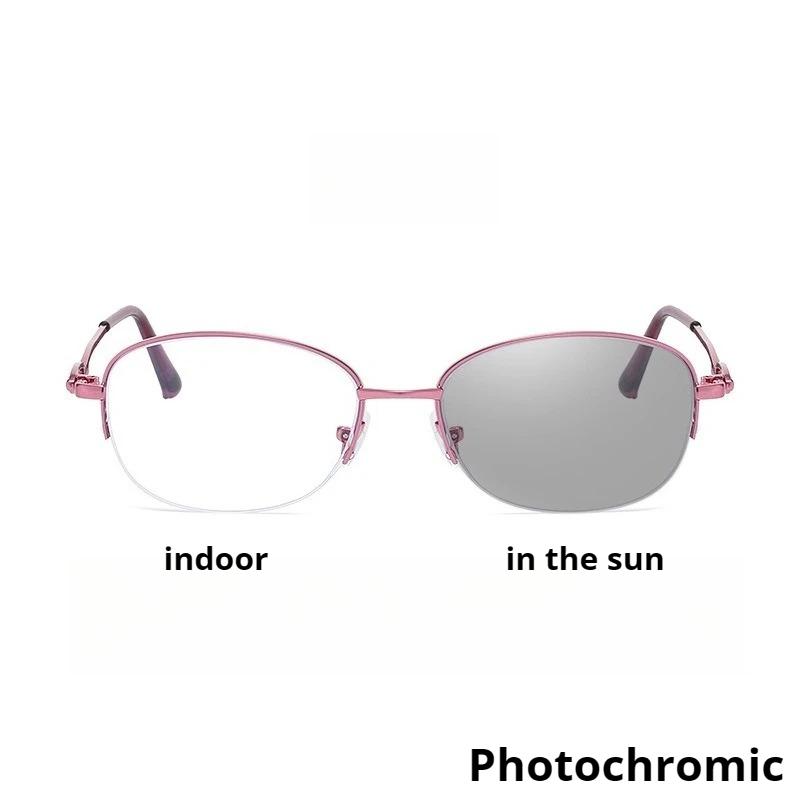 New Fashion Luxury Design Hd Half Frame Myopia Glasses Ultra-Light Unisex Elegant Luxury Anti-Blue Light Glasses To -3.0-3.5-4.0