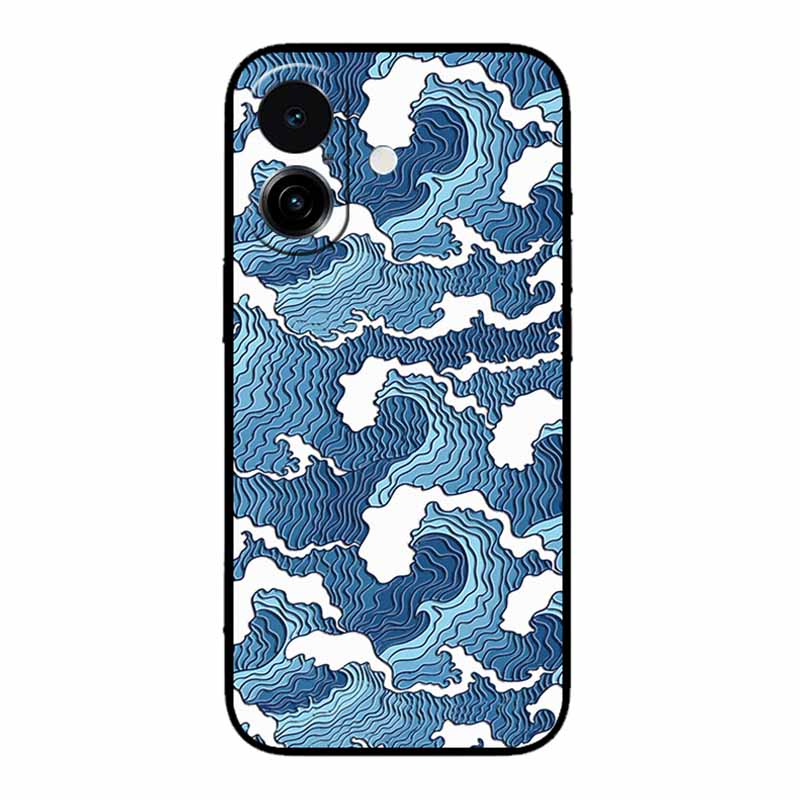 3D Emboss Case For iphone 17 2025 Phone Case Coque Flowers Black Silicone Soft Back Cover For iphone 17 5G Case 6.3" Funda Shell