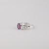 Amethyst Gemstone 925 Sterling Silver Jewelry, Cushion Cut Amethyst Ring For Women, Designer Zircon Ring For Women CZR-15-10